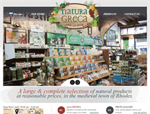 Tablet Screenshot of naturagreca.com